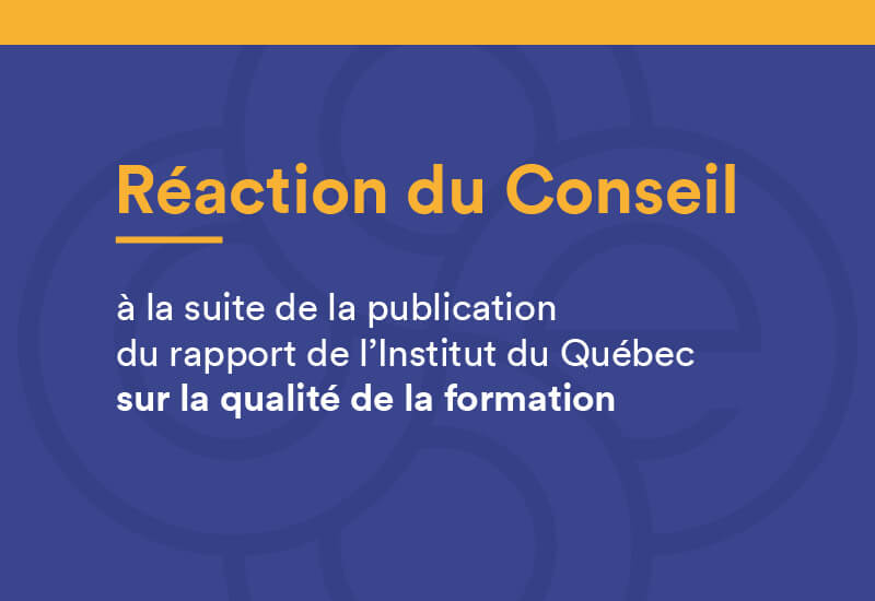 Réaction du CSE