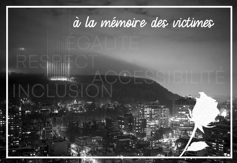 à la mémoire de la tragédie de la polytechnique