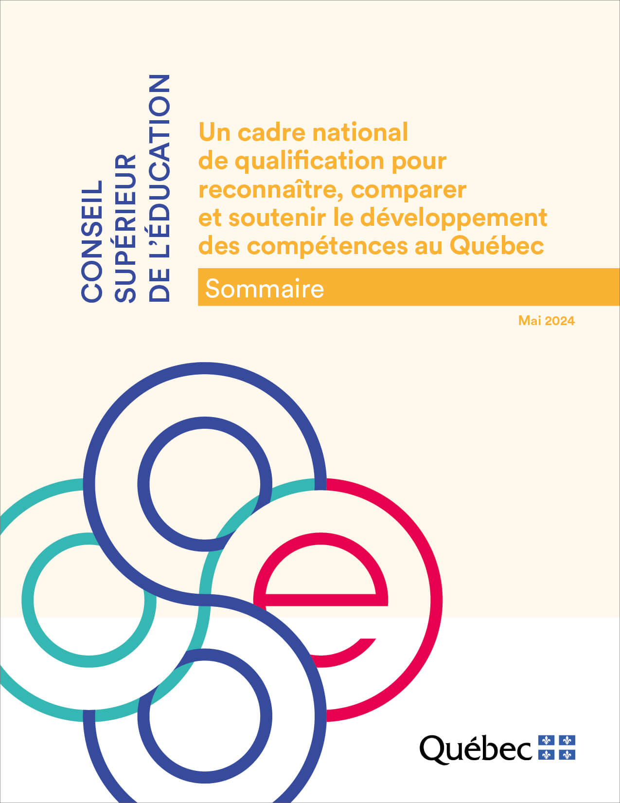 Sommaire - Un cadre national de qualification pour reconnaître, comparer et soutenir le développement des compétences au Québec