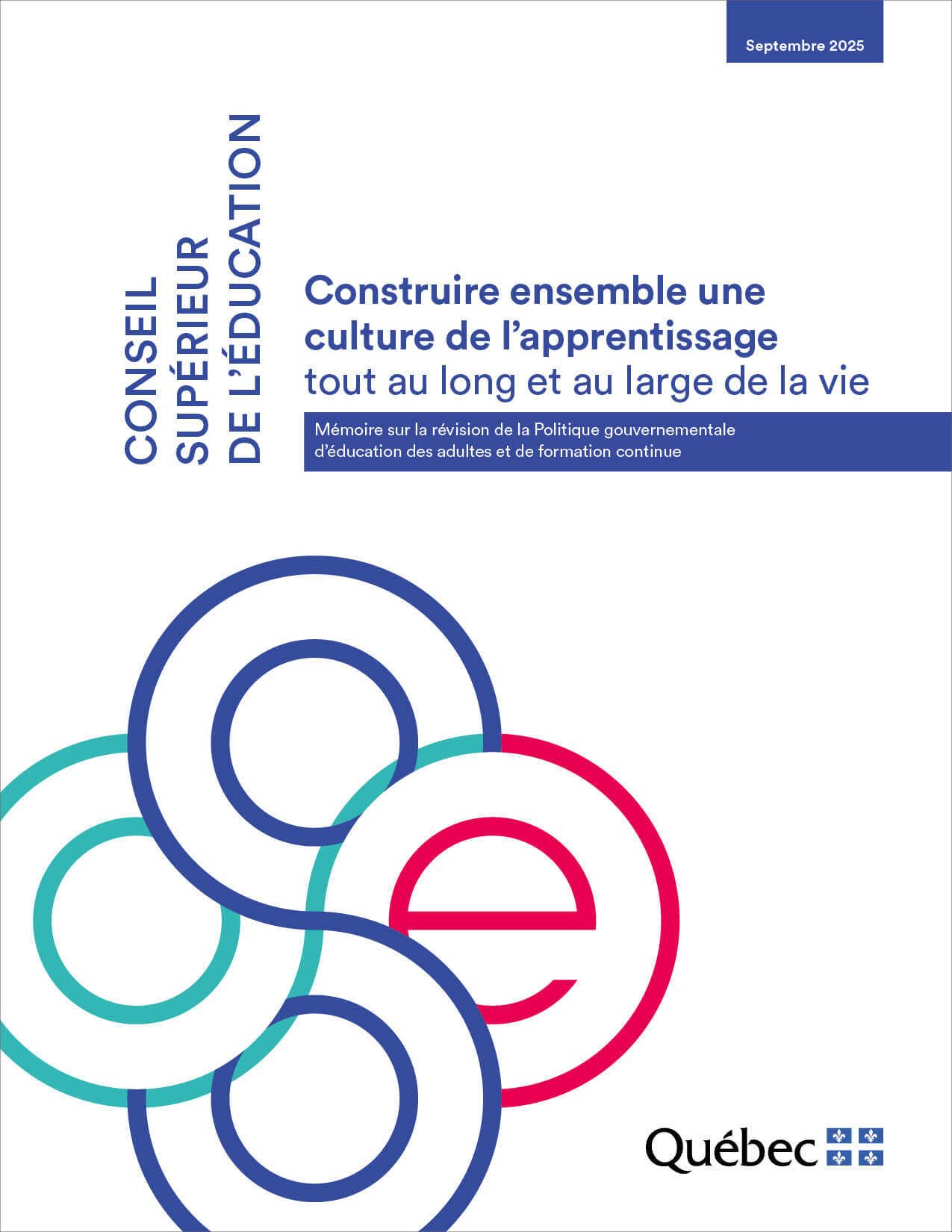 Construire ensemble une culture d’apprentissage tout au long et au large de la vie